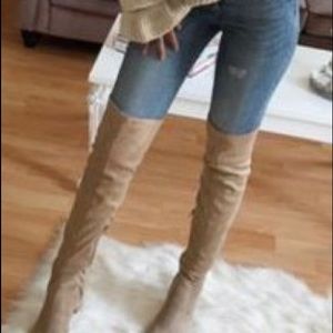 JOIE SUED THIGH HIGH BOOTS